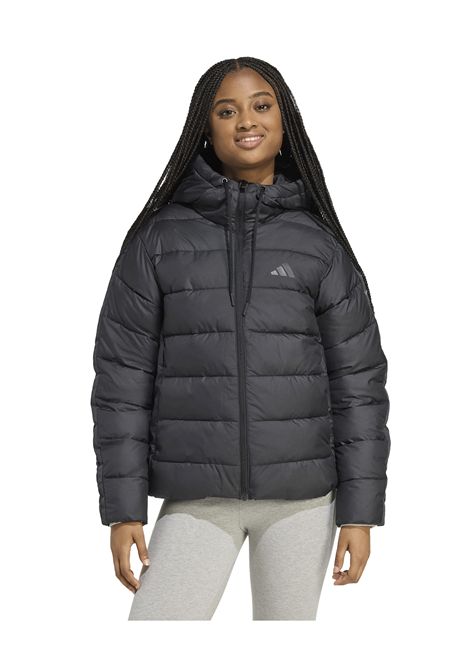 Adidas Essentials Climawarm 3 Stripes Hooded Jacket Black Women ADIDAS CORE | Jackets | JX7814-